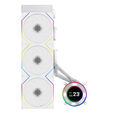 Kit Refrigeraci&oacute;n L&iacute;quida CPU AIO Lian Li HydroShift II LCD-C 360TL FLEX Wireless Blanco - 360mm image number null