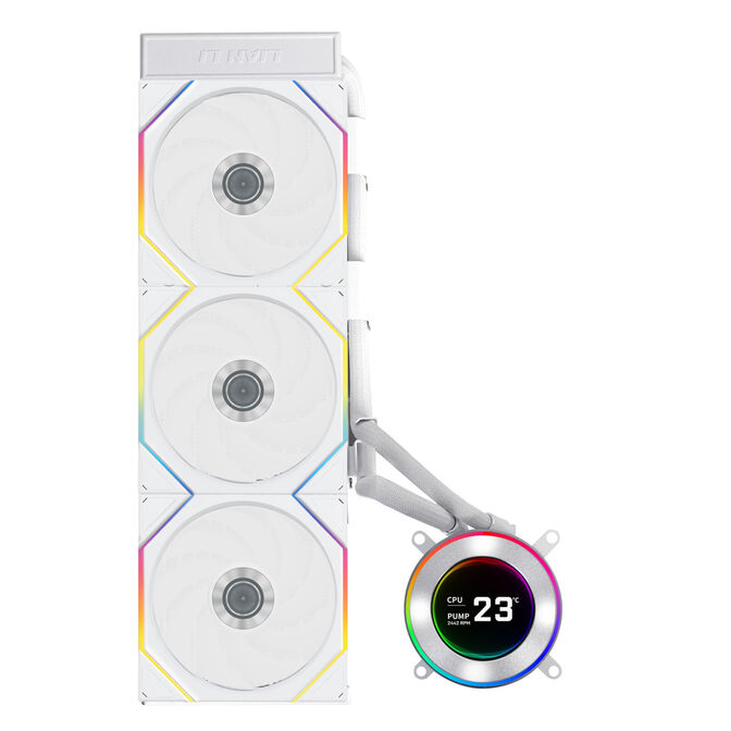 Kit Refrigeraci&oacute;n L&iacute;quida CPU AIO Lian Li HydroShift II LCD-C 360TL FLEX Wireless Blanco - 360mm image number 0
