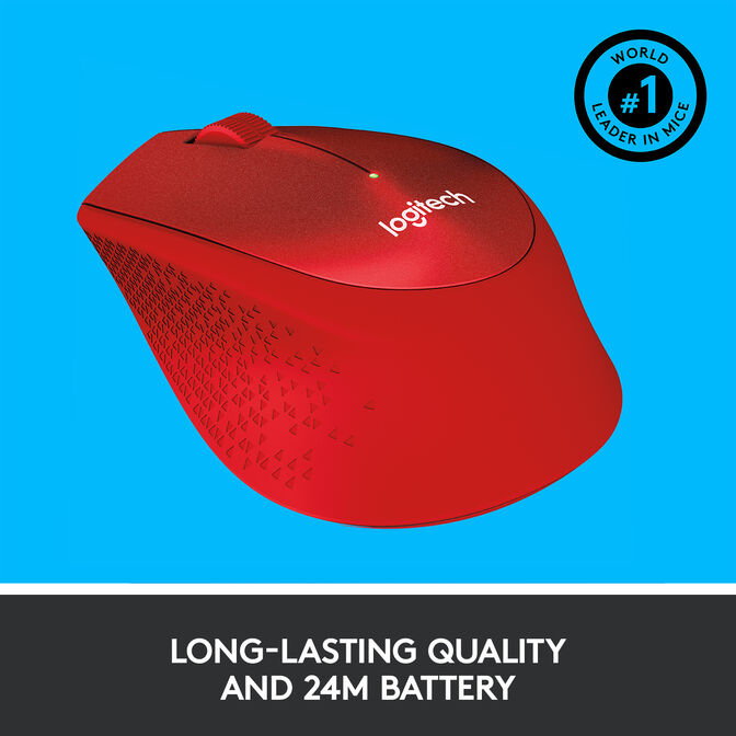 Rat&oacute;n Logitech M330 Silent Plus 1000DPI Wireless Rojo image number 15