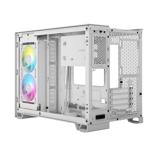 Torre Micro-ATX Corsair 2500X LINK Blanco Cristal Templado image number 6