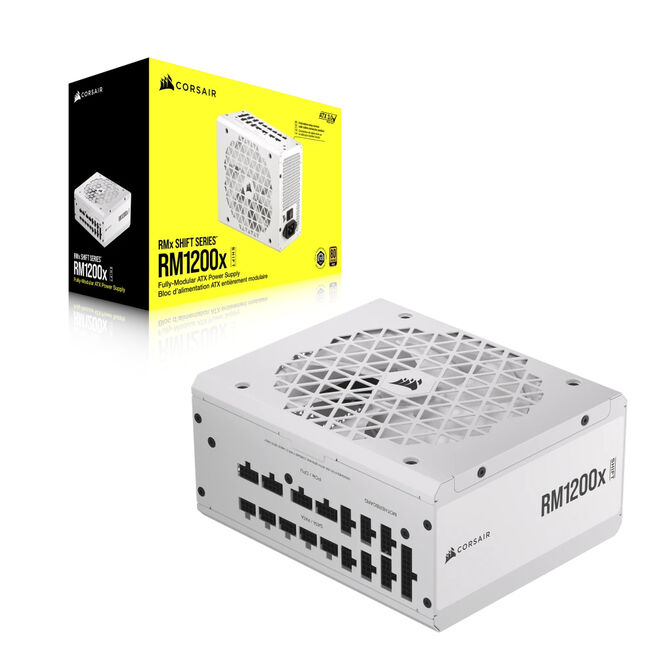 Fuente Alimentaci&oacute;n Modular Corsair RMx Shift Series RM1200x 1200W 80 Plus Gold Blanca image number 1