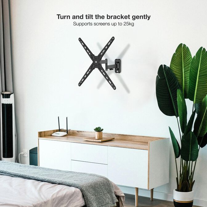 Soporte de Parede Tooq Tilt e Girat&oacute;nrio 13" a 55" 67-275 mm Max. 25kg Negro image number 3