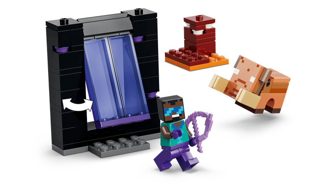 LEGO Minecraft: Viaje al Nether y Portal del End, 192 Piezas (21584) image number 2