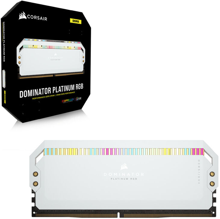 Corsair Kit 32GB (2 x 16GB) DDR5 5600MHz Dominator Platinum RGB White CL36 image number 5