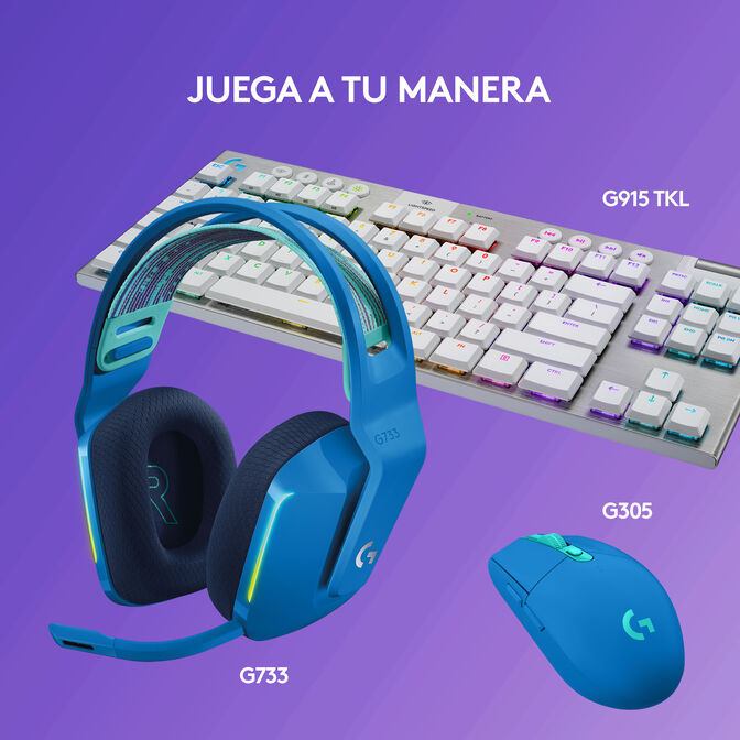 Auriculares Logitech G733 RGB Lightspeed Wireless Azul image number 7