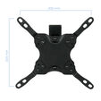 Soporte de Pared Tooq Tilt e GiRat&oacute;nrio 2 Pivots 13" a 42" 190mm Max. 20kg Negro image number null