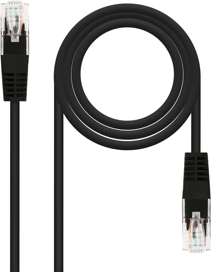 Cable de Red NanoCable RJ45 CAT.6 UTP AWG24 3 M Negro image number 1