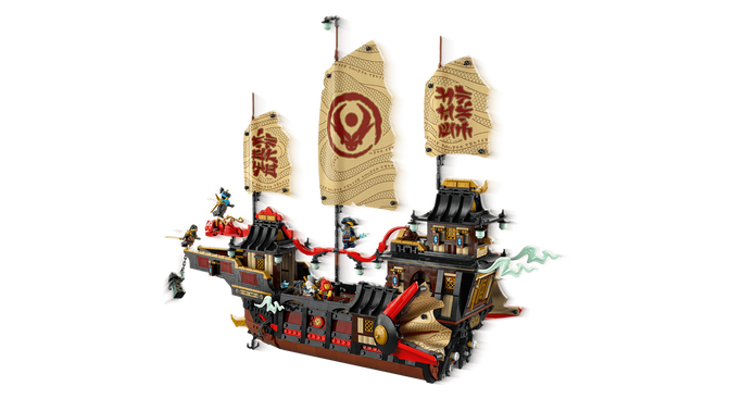 LEGO Ninjago: Barco Pirata del Templo, 2387 Piezas (71848) image number 2