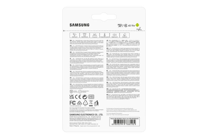 Tarjeta de Memoria Samsung PRO Plus MicroSDXC UHS-I C10 U3 V30 256GB A2 + Adaptador SD image number 8