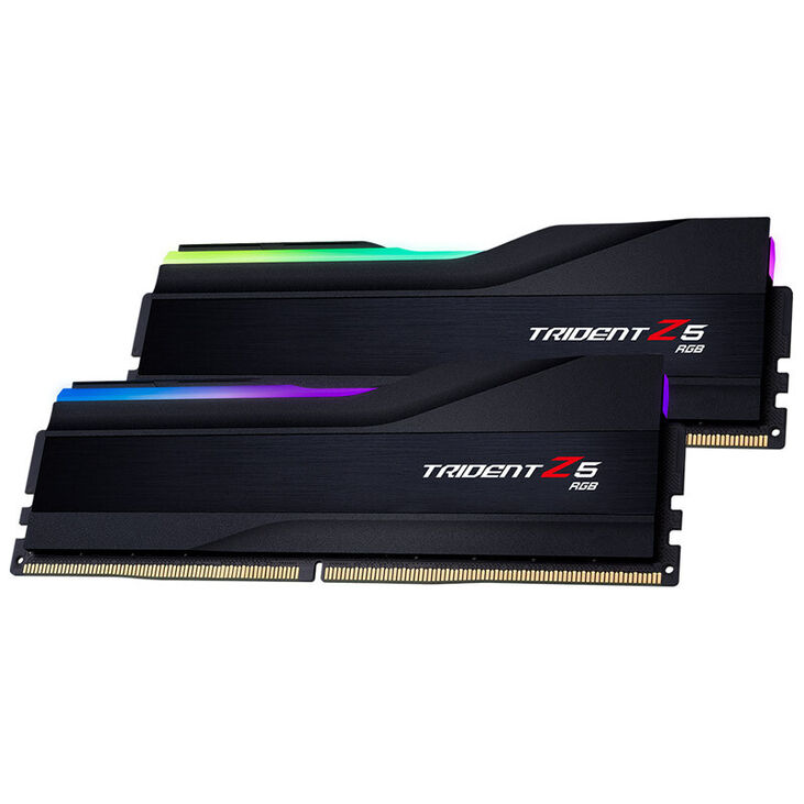 G.Skill Kit 64GB (2 x 32GB) DDR5 6400MHz Trident Z5 RGB CL32 Black - F5-6400J3239G32GX2-TZ5RK image number 2