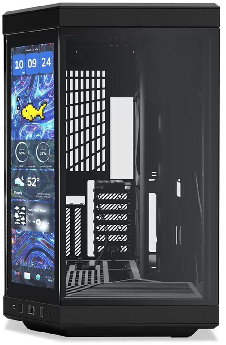 Caja ATX Hyte Y70 Touch Infinite Vidrio Templado Negro image number 1