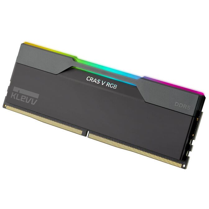 KLEVV Kit 32GB (2 x 16GB) DDR5 CRAS V 6400MHz CL30 RGB Obsidian Black (Intel XMP/AMD Expo) image number 8