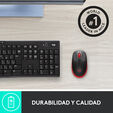 Rat&oacute;n Logitech M190 1000DPI Wireless Rojo image number null