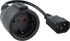 Cable Adaptador de Alimentación Nanocable C14 p/ Schuko 0.25 M Negro image number null