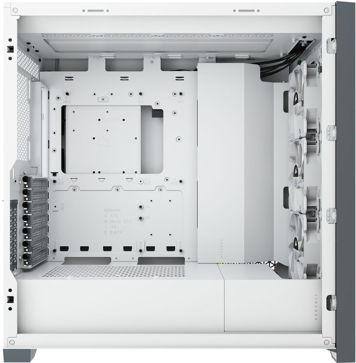Torre E-ATX Corsair iCUE 5000X RGB Smart Blanco Cristal Templado image number 3