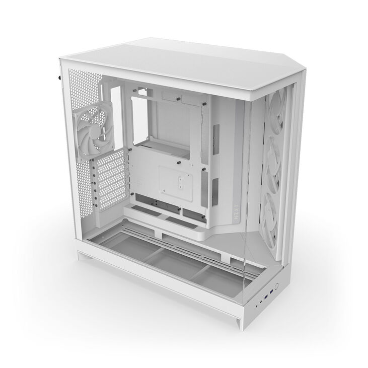 Caixa E-ATX NZXT H9 Flow RGB Blanca (2025) Cristal Templado image number 6