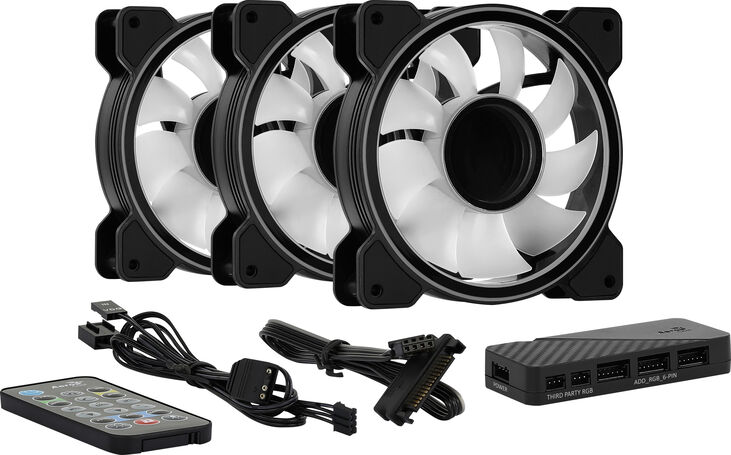 Ventilador Aerocool Mirage 12 ARGB Pro Negro 120mm (Pack 3) image number 6