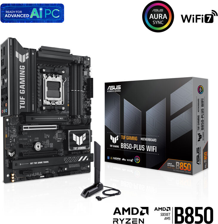 Placa Base Asus TUF B850-Plus Gaming WiFi image number 0