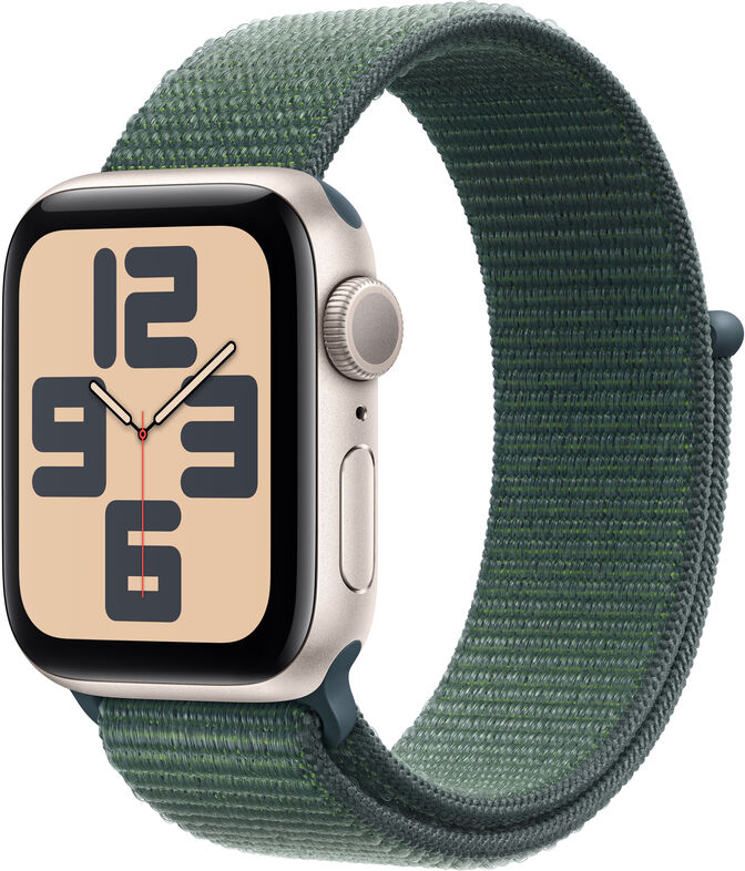 Smartwatch Apple Watch SE (2024) GPS 40mm Alum&iacute;nio Starlight c/ Loop Deportiva Lake Green image number 0