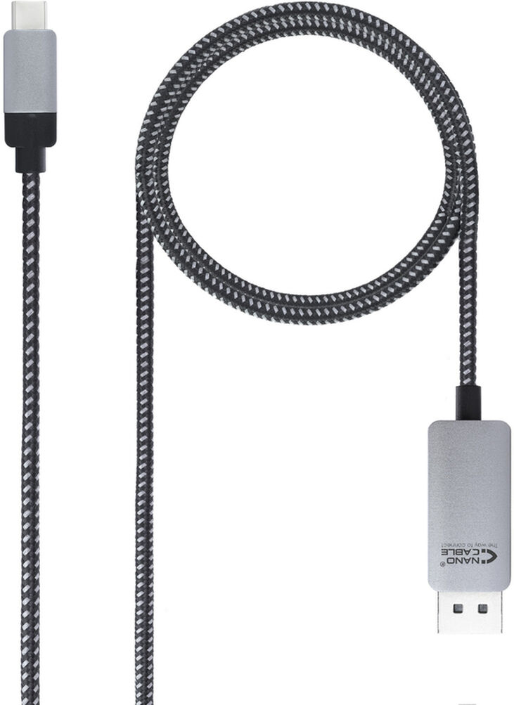 Cable Conversor NanoCable USB-C/M para DisplayPort/M 1.8 M Negro image number 0