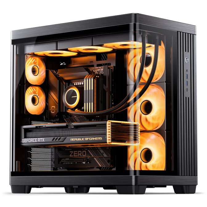 Caja ATX Jonsbo TK-4 Vidrio Tempelado Negro image number 4