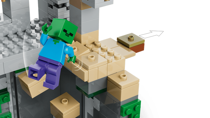 LEGO Minecraft: La Mazmorra del Zombi, 284 Piezas (21587) image number 5