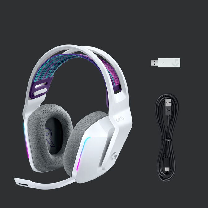 Auriculares Logitech G733 RGB Lightspeed Wireless Blanco image number 29