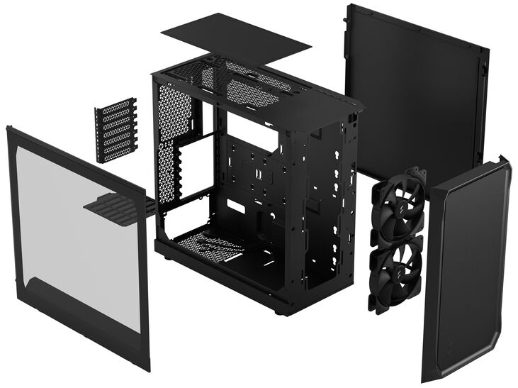 Torre ATX Fractal Design Focus 2 Negro Templado image number 9