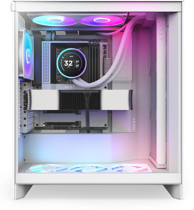 Kit de Refrigeraci&oacute;n L&iacute;quida CPU NZXT Kraken Elite 420 (2025) RGB Blanco image number 4