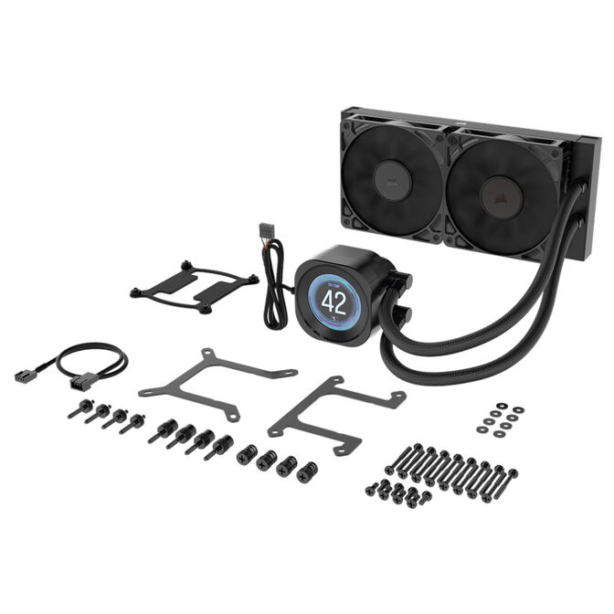 Refrigeraci&oacute;n L&iacute;quida CPU Corsair NAUTILUS RS LCD 240mm Negro image number 5