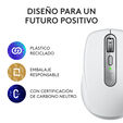 Rat&oacute;n Logitech MX Anywhere 3S for Business 8000DPI Wireless/Bluetooth Gris Claro image number null