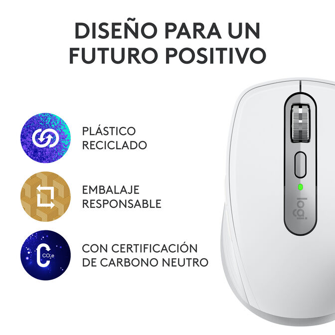 Rat&oacute;n Logitech MX Anywhere 3S for Business 8000DPI Wireless/Bluetooth Gris Claro image number 10