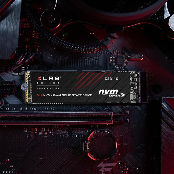 SSD PNY XLR8 CS3140 4TB Gen4 M.2 NVMe (7500/6850MB/s) image number 2