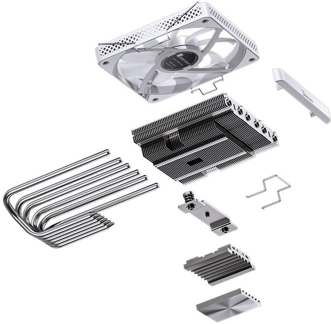 Ventilador CPU Jonsbo HP-600 ARGB LS White 120mm image number 7