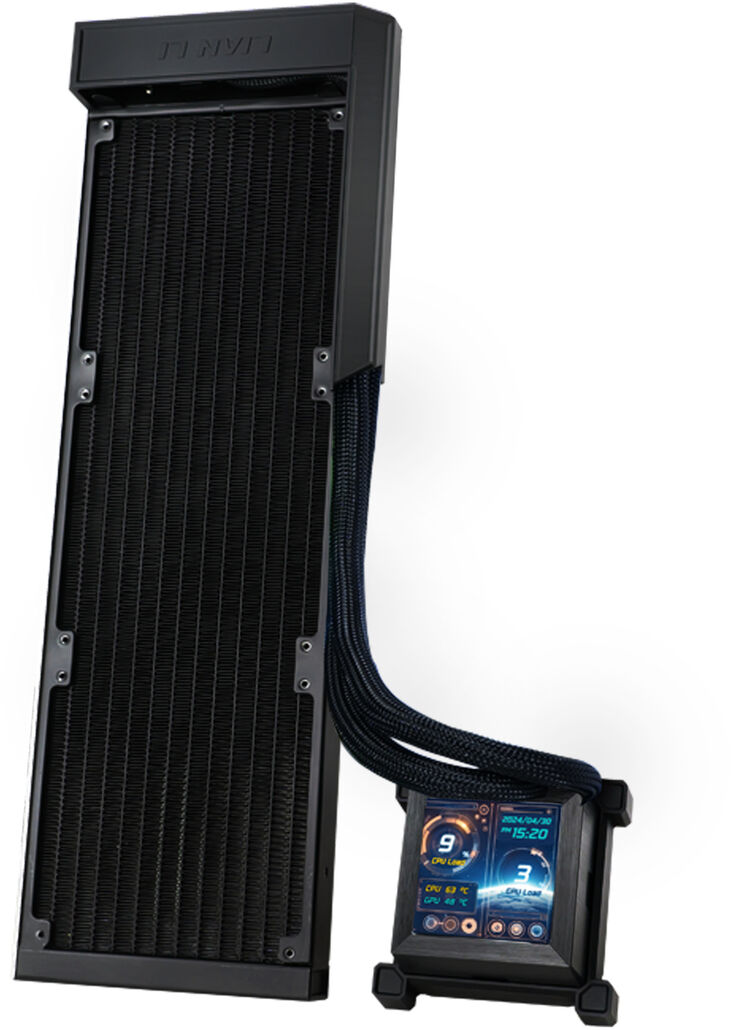 Kit Refrigeración Líquida CPU AIO Lian Li HydroShift LCD 360 Negro - 360mm S/Ventiladores image number 0