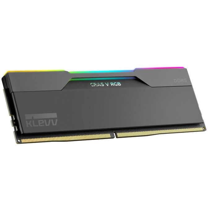 KLEVV Kit 32GB (2 x 16GB) DDR5 CRAS V 6400MHz CL30 RGB Obsidian Black (Intel XMP/AMD Expo) image number 3