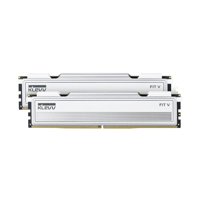 KLEVV Kit 32GB (2 x 16GB) DDR5 FIT V 6000MHz CL30 Ceramic White (Intel XMP/AMD Expo) image number 0
