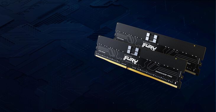 Kingston Kit 128GB (4 x 32GB) DDR5 6400MHz FURY Renegade Pro ECC RDIMM CL32 image number 6