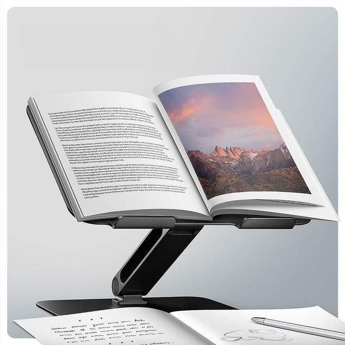 Soporte Elevat&oacute;rio AXAGON STND-LQB  para Port&aacute;tiles Ajustable Aluminio Negro image number 4