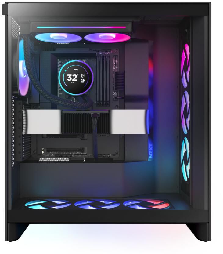 Kit de Refrigeración Líquida CPU NZXT Kraken Elite 240 (2025) RGB Negro image number 4