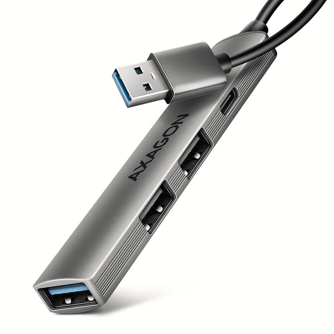 HUB USB AXAGON HUE-STA 1x USB-A 5Gbps + 2x USB-A + 1x USB-C, cable USB-A 12 cm image number 0