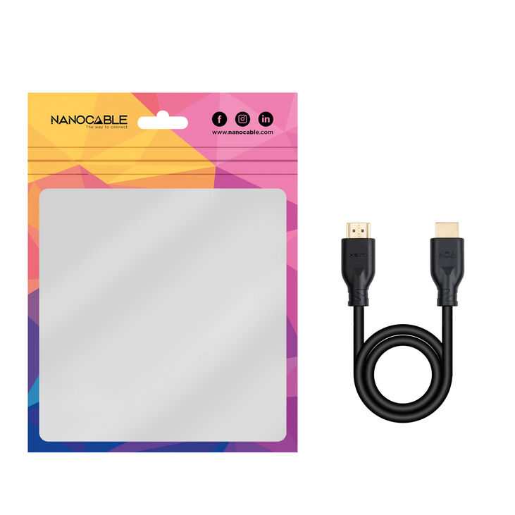 Cable Nanocable HDMI V2.0 4K@60Hz 18Gbps CCS 3M Negro image number 4