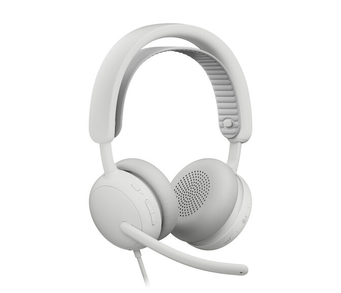 Auriculares Logitech Zone Wired 2 for Business USB-C ANC Blanco image number 2