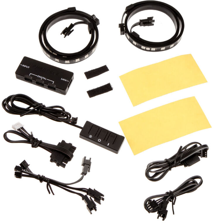 Kit Digital-RGB con Controlador e 2x LED-Strip image number 1