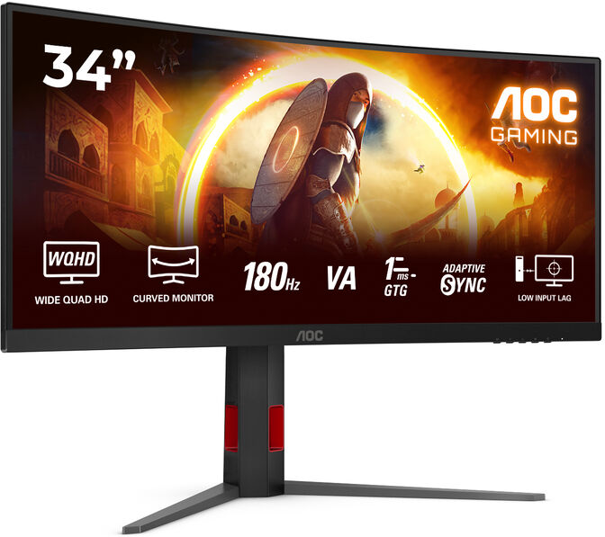 Monitor Curvo AOC Gaming 34" CU34G4 Fast VA WQHD 180Hz 0.5ms image number 14