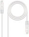 Cable de Red NanoCable RJ45 UTP CAT.5E AWG24 0.5 M Blanco