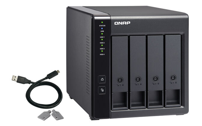 Unidade de Expans&atilde;o NAS QNAP TR-004 - 4 Ba&iacute;as - USB Type C image number 6