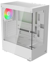 Caja ATX Aerocool Pivot Vidrio Templado Blanco