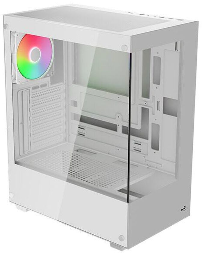 Caja ATX Aerocool Pivot Vidrio Templado Blanco image number 0
