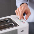 Tostadora Braun HT 5015 WH Blanco/Inox image number null